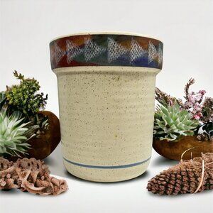 Vintage Horizon Treasure Craft  Size 6.25" Stoneware Pottery  Jar